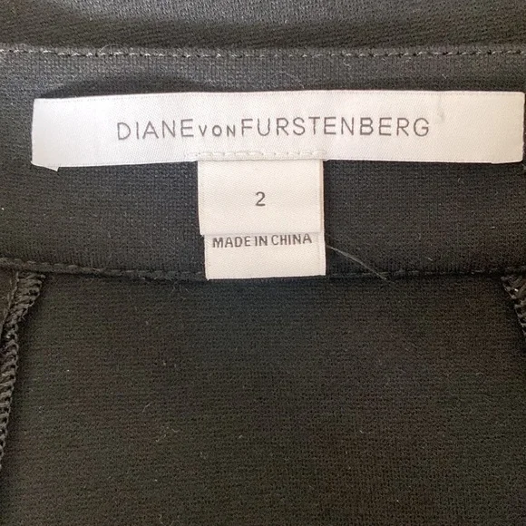 DVF CARLITA KNIT FLARE SKIRT BLACK Size 2 - Picture 5 of 11